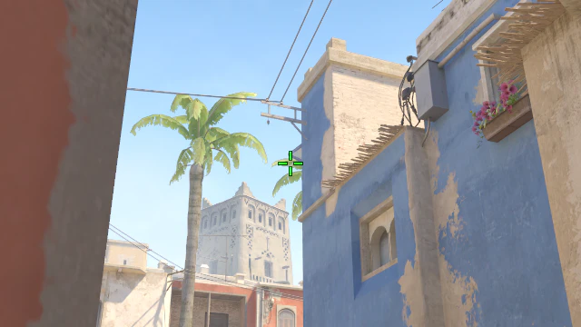 Where to aim before releasing the throw