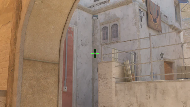 Where to aim before releasing the throw