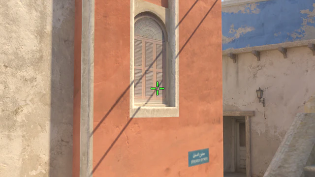 Where to aim before releasing the throw