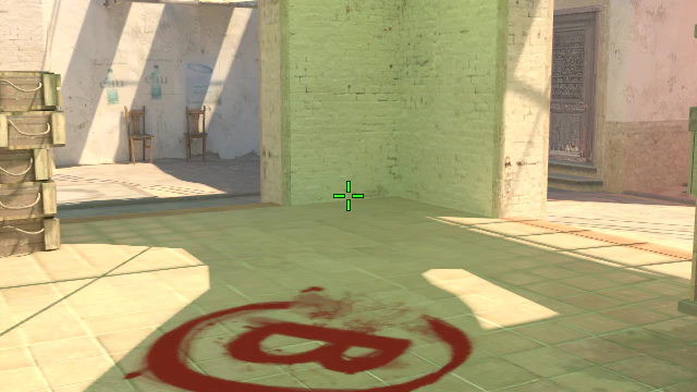 Where to aim before releasing the throw