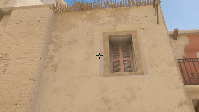 Where to aim before releasing the throw