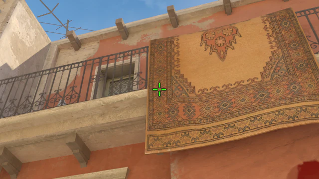 Where to aim before releasing the throw