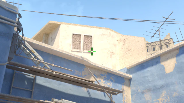 Where to aim before releasing the throw