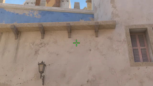 Where to aim before releasing the throw