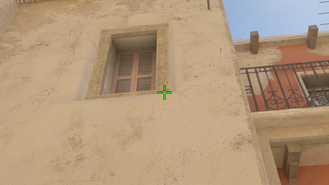 Where to aim before releasing the throw