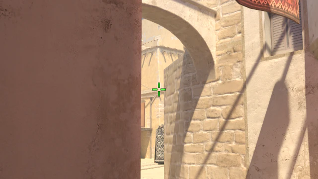 Where to aim before releasing the throw