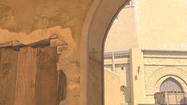 Where to aim before releasing the throw