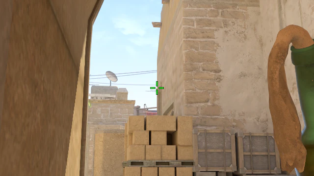 Where to aim before releasing the throw