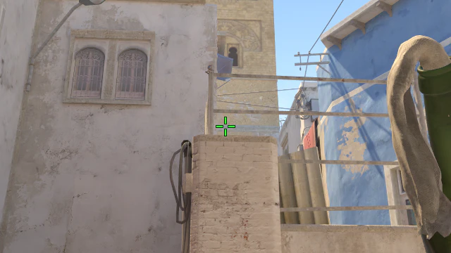 Where to aim before releasing the throw