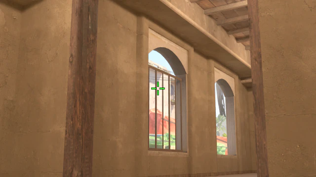 Where to aim before releasing the throw