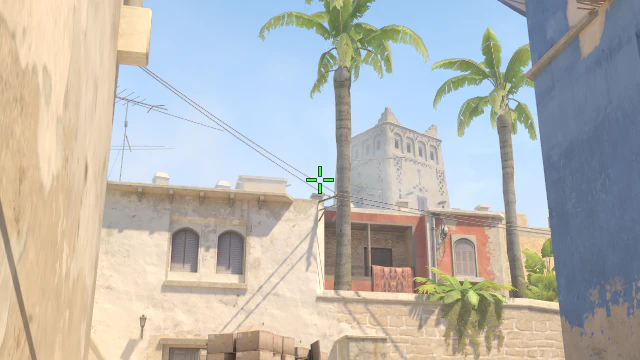 Where to aim before releasing the throw