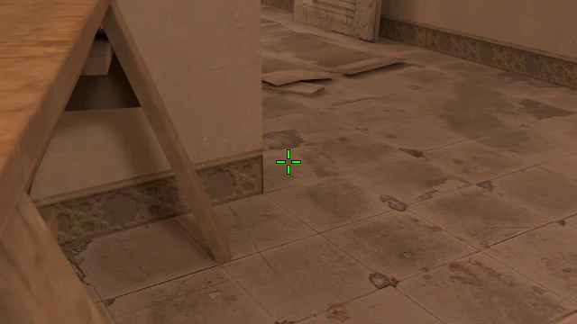 Where to aim before releasing the throw