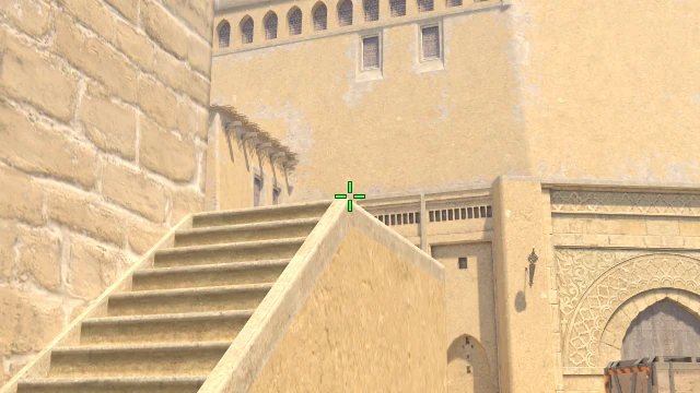 Where to aim before releasing the throw