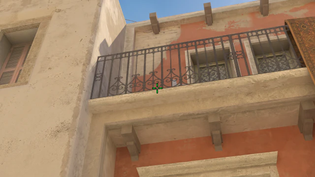 Where to aim before releasing the throw