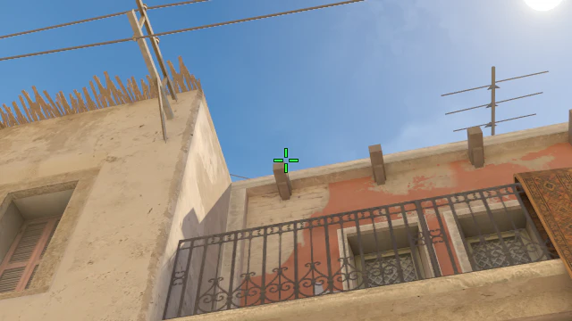 Where to aim before releasing the throw