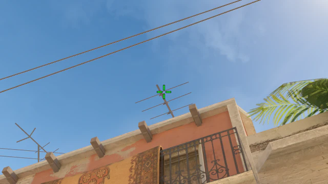 Where to aim before releasing the throw