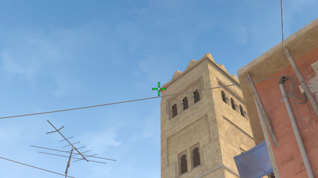 Where to aim before releasing the throw