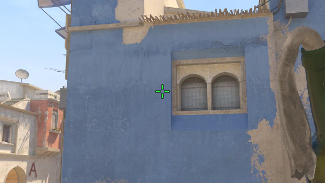 Where to aim before releasing the throw