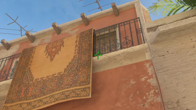 Where to aim before releasing the throw