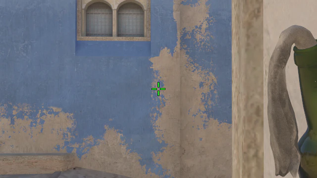 Where to aim before releasing the throw