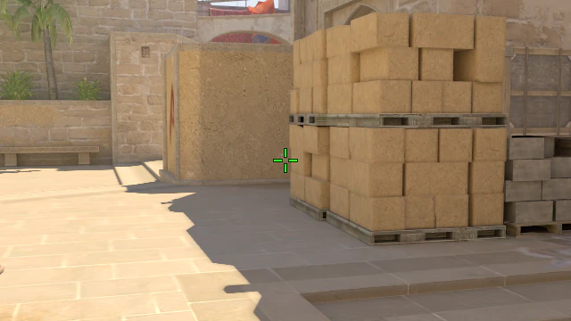 Where to aim before releasing the throw
