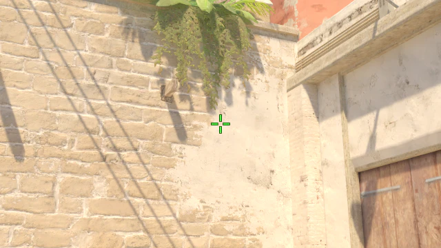 Where to aim before releasing the throw