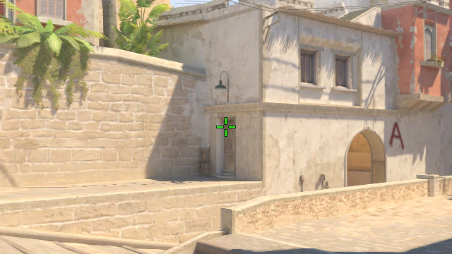 Where to aim before releasing the throw