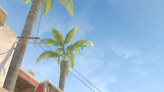 Where to aim before releasing the throw