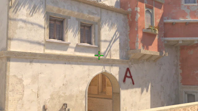 Where to aim before releasing the throw