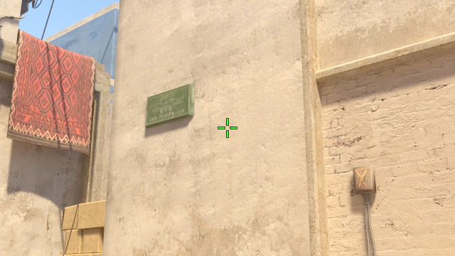 Where to aim before releasing the throw
