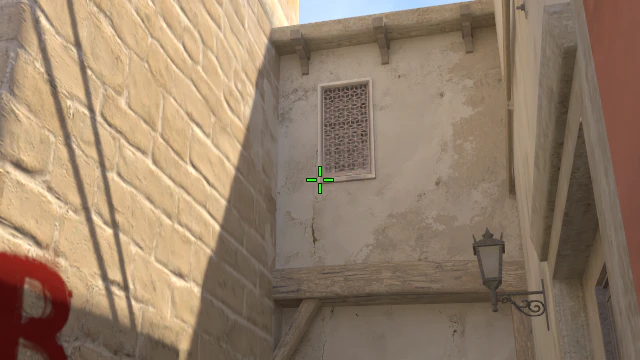 Where to aim before releasing the throw