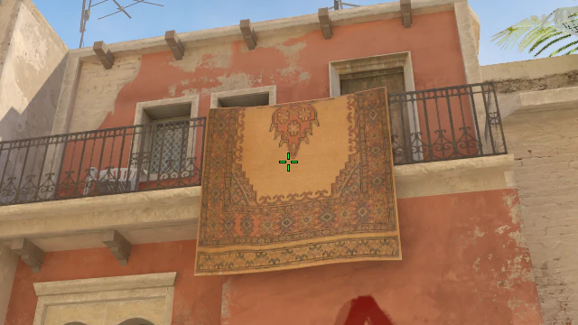 Where to aim before releasing the throw