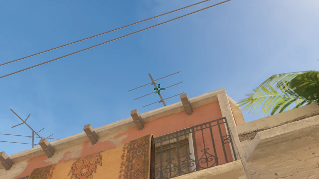 Where to aim before releasing the throw