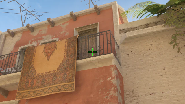 Where to aim before releasing the throw
