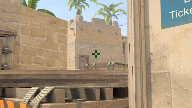 Where to aim before releasing the throw
