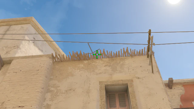 Where to aim before releasing the throw