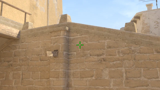 Where to aim before releasing the throw