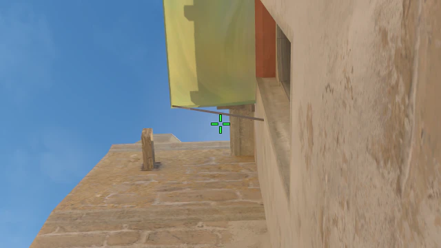 Where to aim before releasing the throw