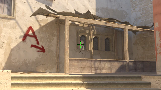 Where to aim before releasing the throw