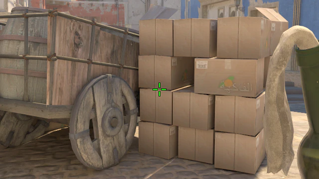 Where to aim before releasing the throw