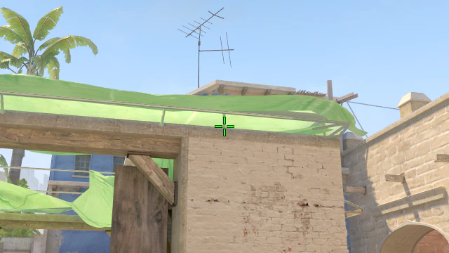 Where to aim before releasing the throw