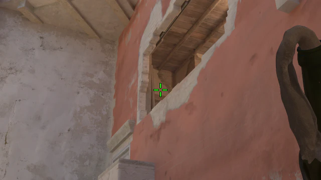 Where to aim before releasing the throw