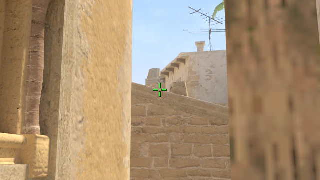 Where to aim before releasing the throw