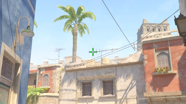 Where to aim before releasing the throw