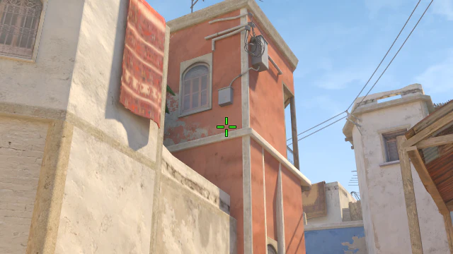 Where to aim before releasing the throw