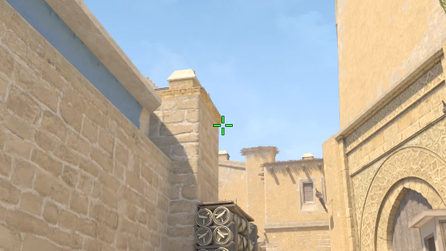 Where to aim before releasing the throw