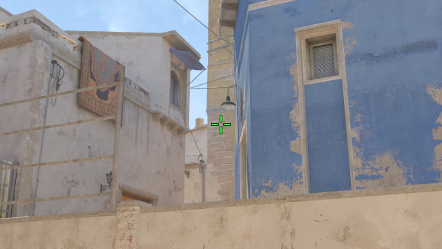 Where to aim before releasing the throw