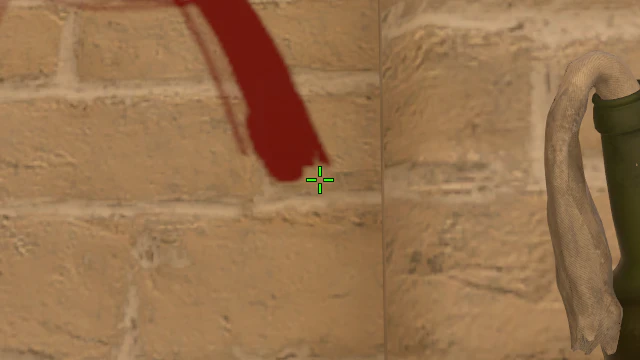 Where to aim before releasing the throw
