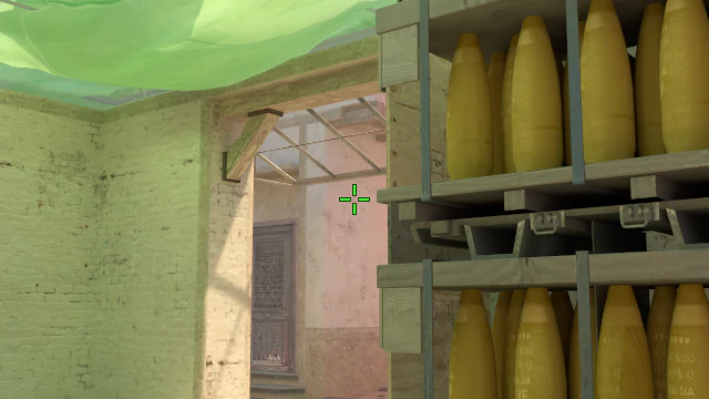 Where to aim before releasing the throw