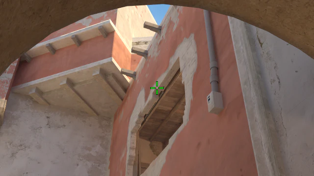Where to aim before releasing the throw